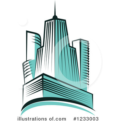 Royalty-Free (RF) Skyscraper Clipart Illustration by Vector Tradition SM - Stock Sample #1233003