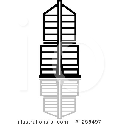 Royalty-Free (RF) Skyscraper Clipart Illustration by Vector Tradition SM - Stock Sample #1256497