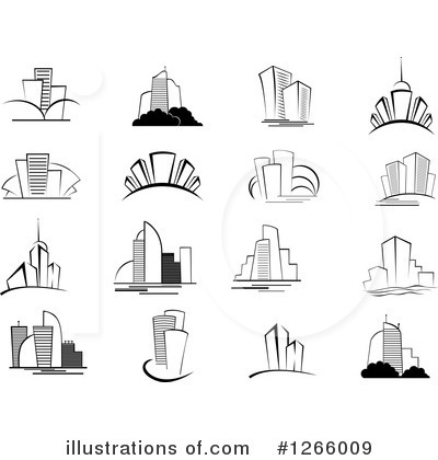Royalty-Free (RF) Skyscraper Clipart Illustration by Vector Tradition SM - Stock Sample #1266009