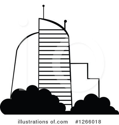 Royalty-Free (RF) Skyscraper Clipart Illustration by Vector Tradition SM - Stock Sample #1266018