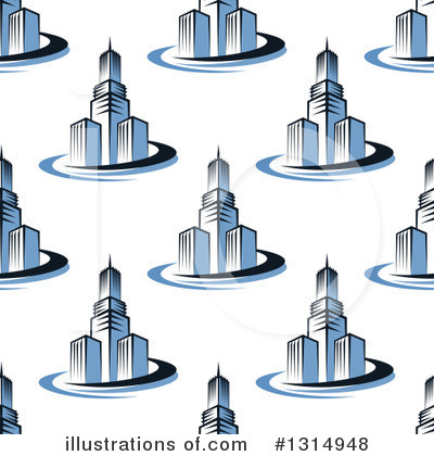 Royalty-Free (RF) Skyscraper Clipart Illustration by Vector Tradition SM - Stock Sample #1314948