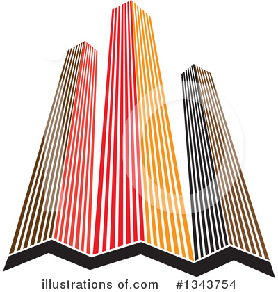 Royalty-Free (RF) Skyscraper Clipart Illustration by ColorMagic - Stock Sample #1343754