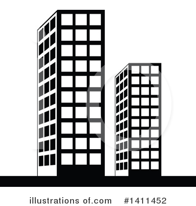 Royalty-Free (RF) Skyscraper Clipart Illustration by dero - Stock Sample #1411452