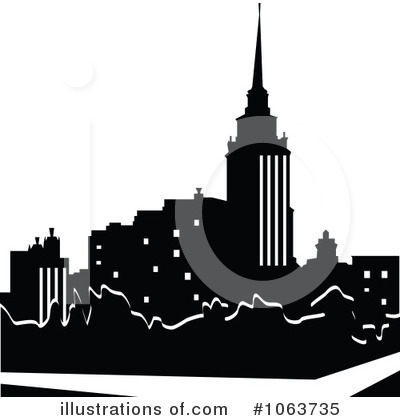 Royalty-Free (RF) Skyscrapers Clipart Illustration by Vector Tradition SM - Stock Sample #1063735