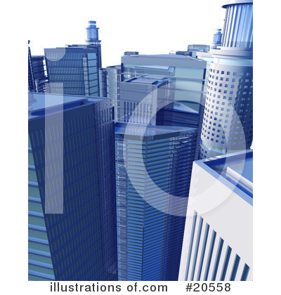 Royalty-Free (RF) Skyscrapers Clipart Illustration by Tonis Pan - Stock Sample #20558