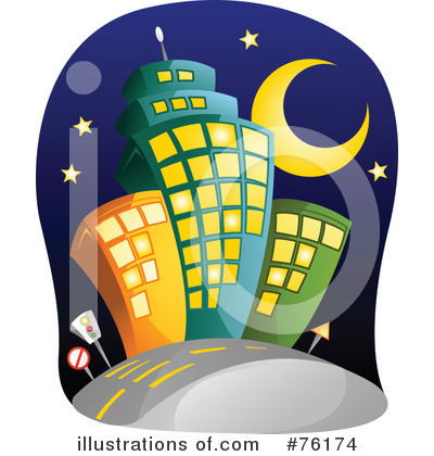 Royalty-Free (RF) Skyscrapers Clipart Illustration by BNP Design Studio - Stock Sample #76174