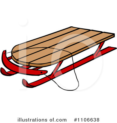 Royalty-Free (RF) Sled Clipart Illustration by Cartoon Solutions - Stock Sample #1106638