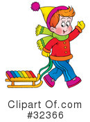 Sledding Clipart #32366 by Alex Bannykh