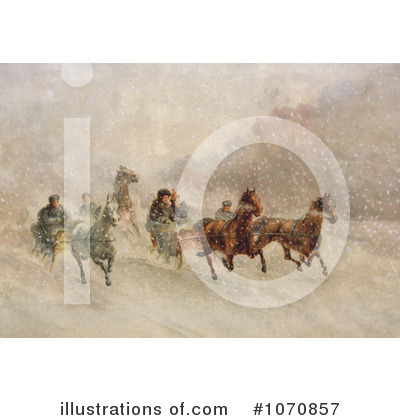 Royalty-Free (RF) Sleds Clipart Illustration by JVPD - Stock Sample #1070857