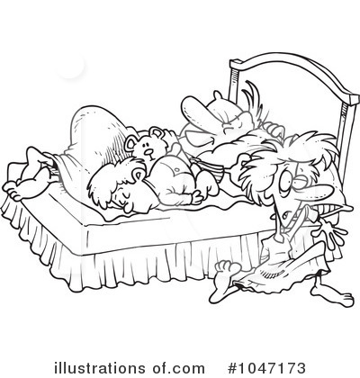 Bed Clipart #1047173 by toonaday