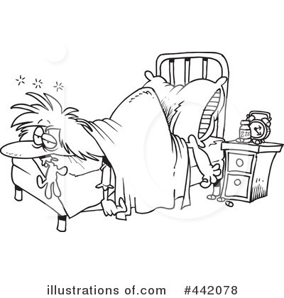 Royalty-Free (RF) Sleep Clipart Illustration by toonaday - Stock Sample #442078