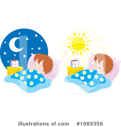 Royalty-Free (RF) Sleeping Clipart Illustration by Alex Bannykh - Stock Sample #1089356