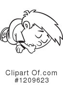 Sleeping Clipart #1209623 by toonaday