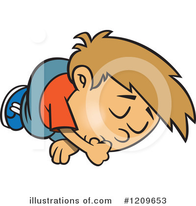 Royalty-Free (RF) Sleeping Clipart Illustration by toonaday - Stock Sample #1209653