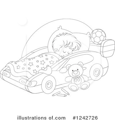 Royalty-Free (RF) Sleeping Clipart Illustration by Alex Bannykh - Stock Sample #1242726