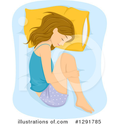 Royalty-Free (RF) Sleeping Clipart Illustration by BNP Design Studio - Stock Sample #1291785
