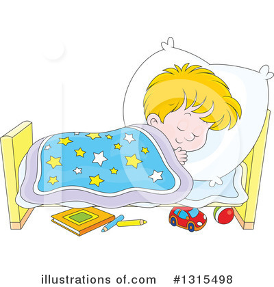 Royalty-Free (RF) Sleeping Clipart Illustration by Alex Bannykh - Stock Sample #1315498