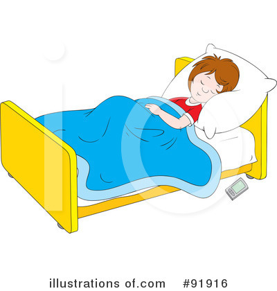 Royalty-Free (RF) Sleeping Clipart Illustration by Alex Bannykh - Stock Sample #91916