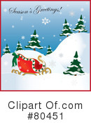 Sleigh Clipart #80451 by Pams Clipart