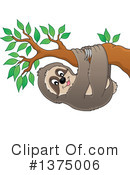 Sloth Clipart #1375006 by visekart