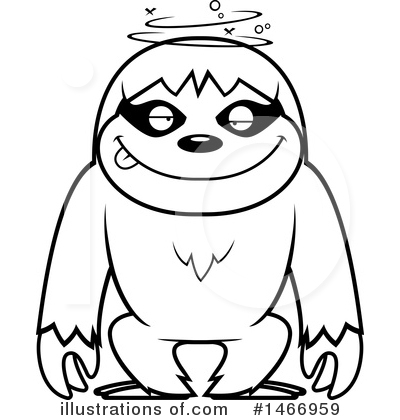 Sloth Clipart #1466959 by Cory Thoman