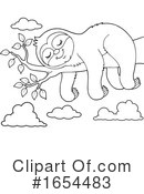 Sloth Clipart #1654483 by visekart