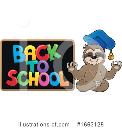 Royalty-Free (RF) Sloth Clipart Illustration by visekart - Stock Sample #1663128