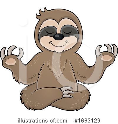 Sloth Clipart #1663129 by visekart