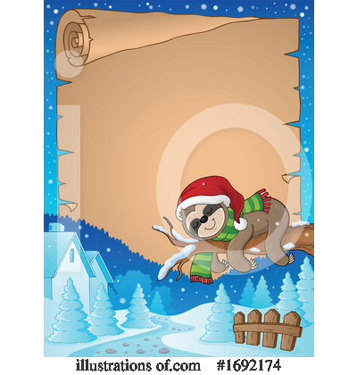 Royalty-Free (RF) Sloth Clipart Illustration by visekart - Stock Sample #1692174