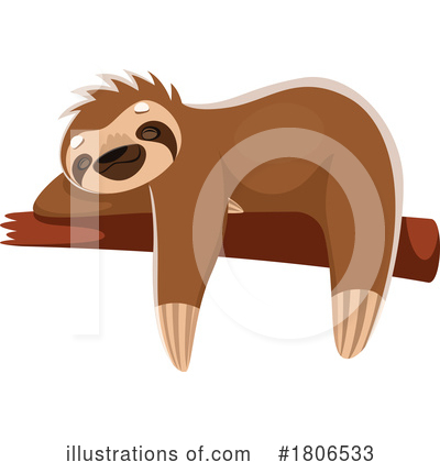 Royalty-Free (RF) Sloth Clipart Illustration by Vector Tradition SM - Stock Sample #1806533