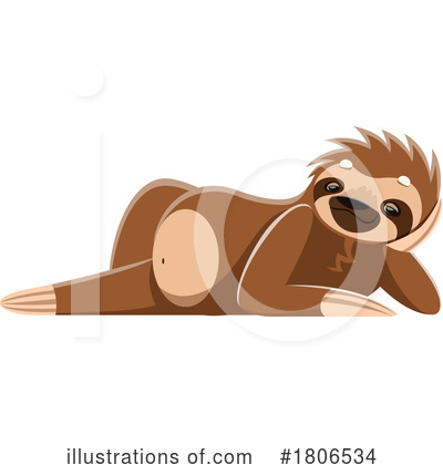 Royalty-Free (RF) Sloth Clipart Illustration by Vector Tradition SM - Stock Sample #1806534