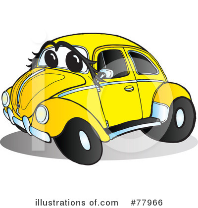 Royalty-Free (RF) Slug Bug Clipart Illustration by Snowy - Stock Sample #77966