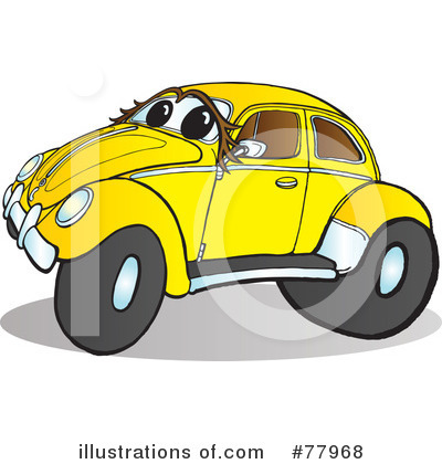 Royalty-Free (RF) Slug Bug Clipart Illustration by Snowy - Stock Sample #77968
