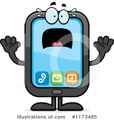 Royalty-Free (RF) Smart Phone Clipart Illustration by Cory Thoman - Stock Sample #1173485