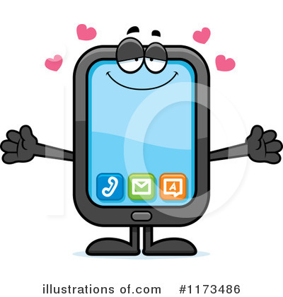 Royalty-Free (RF) Smart Phone Clipart Illustration by Cory Thoman - Stock Sample #1173486