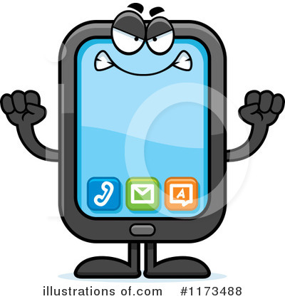 Cell Phone Clipart #1173488 by Cory Thoman