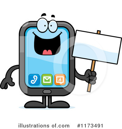 Royalty-Free (RF) Smart Phone Clipart Illustration by Cory Thoman - Stock Sample #1173491