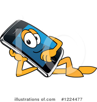 Royalty-Free (RF) Smart Phone Clipart Illustration by Mascot Junction - Stock Sample #1224477