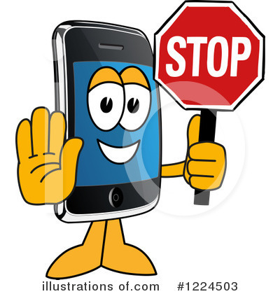 Smart Phone Clipart #1224503 by Mascot Junction