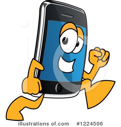 Smart Phone Clipart #1224506 by Mascot Junction
