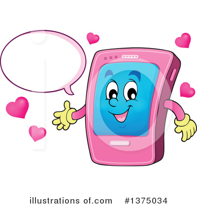 Cellphone Clipart #1375034 by visekart