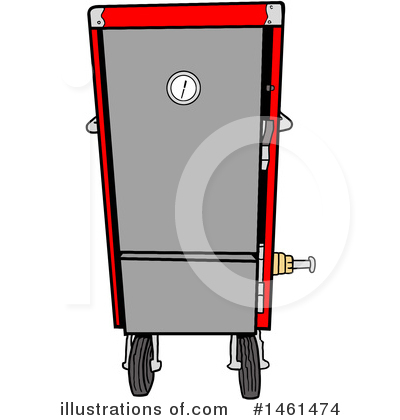Royalty-Free (RF) Smoker Clipart Illustration by LaffToon - Stock Sample #1461474