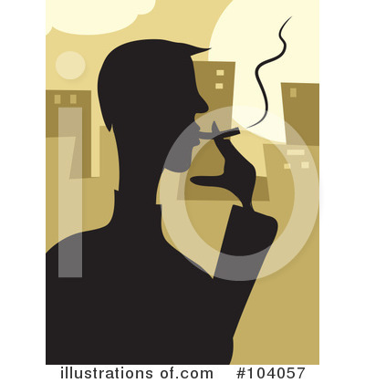 Royalty-Free (RF) Smoking Clipart Illustration by Prawny - Stock Sample #104057