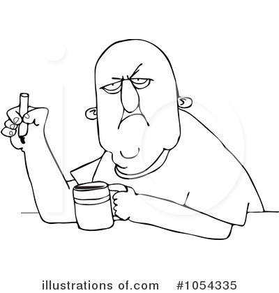 Royalty-Free (RF) Smoking Clipart Illustration by djart - Stock Sample #1054335