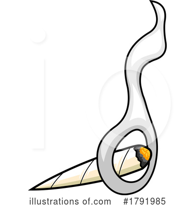 Royalty-Free (RF) Smoking Clipart Illustration by Hit Toon - Stock Sample #1791985
