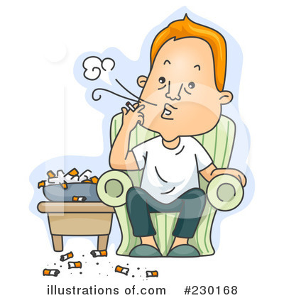 Royalty-Free (RF) Smoking Clipart Illustration by BNP Design Studio - Stock Sample #230168
