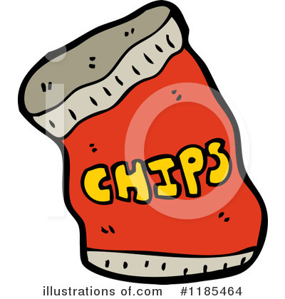 Bag Of Chips Clipart #1185464 by lineartestpilot