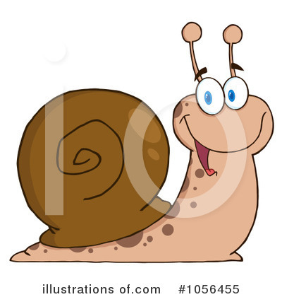 Royalty-Free (RF) Snail Clipart Illustration by Hit Toon - Stock Sample #1056455