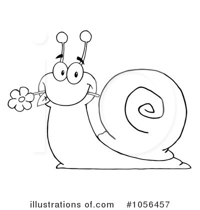 Royalty-Free (RF) Snail Clipart Illustration by Hit Toon - Stock Sample #1056457