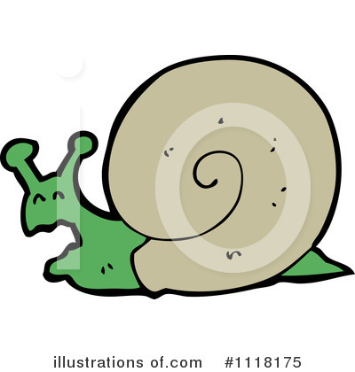 Royalty-Free (RF) Snail Clipart Illustration by lineartestpilot - Stock Sample #1118175